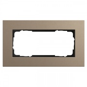 Рамка 2-я без перегородки Gira Esprit Linoleum-Multiplex Светло-коричневый