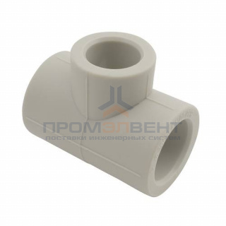 Тройник переходной FV-Plast - 32 × 25 × 32 (для полипропиленовых труб под пайку, цвет серый)