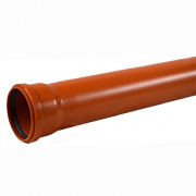 Труба для наружной канализации СИНИКОН UNIVERSAL - D110x3.4 мм, длина 2000 мм (цвет оранжевый)