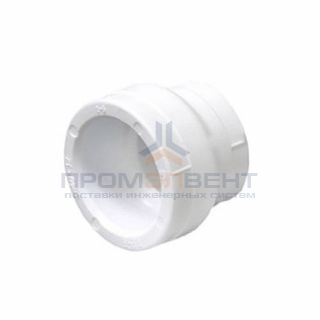 Муфта редукционная Fusitek - 75 x 50 (для полипропиленовых труб под пайку, цвет белый)