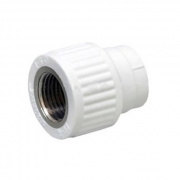 Переход на внутреннюю резьбу Fusitek - 40 x 1"1/4 (для полипропиленовых труб, цвет белый)