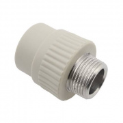 Переход на наружную резьбу FV-Plast - 25 x 1/2" (для полипропиленовых труб, цвет серый)