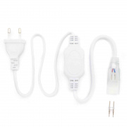 03-109 Шнур питания для одноцветного двустороннего светодиодного неона (8*16мм) арт. 10-210/211/212/213/214, 220В, IP65, 800 мм.