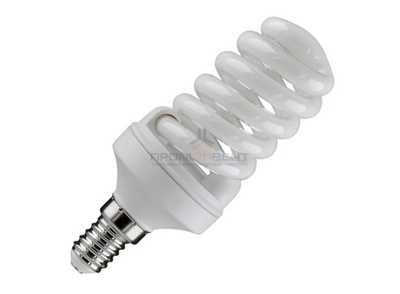 Лампа энергосберегающая ESL QL7 13W 6400K E14 спираль d40x83 холодная