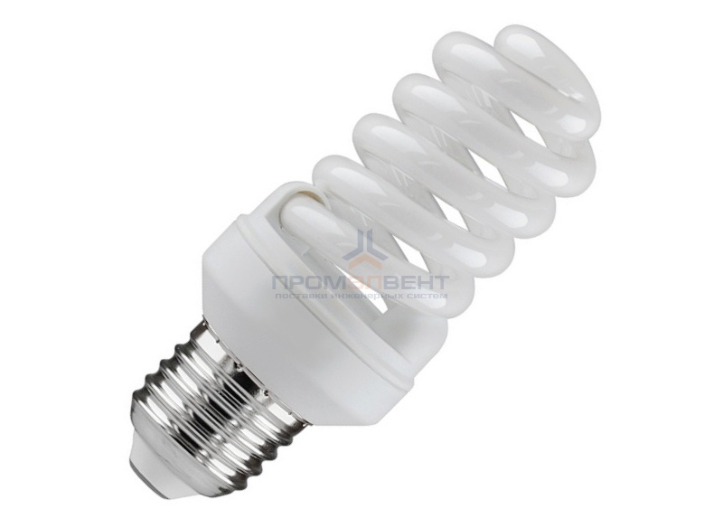 Лампа энергосберегающая ESL QL7 20W 6400K E27 спираль d46x103 холодная
