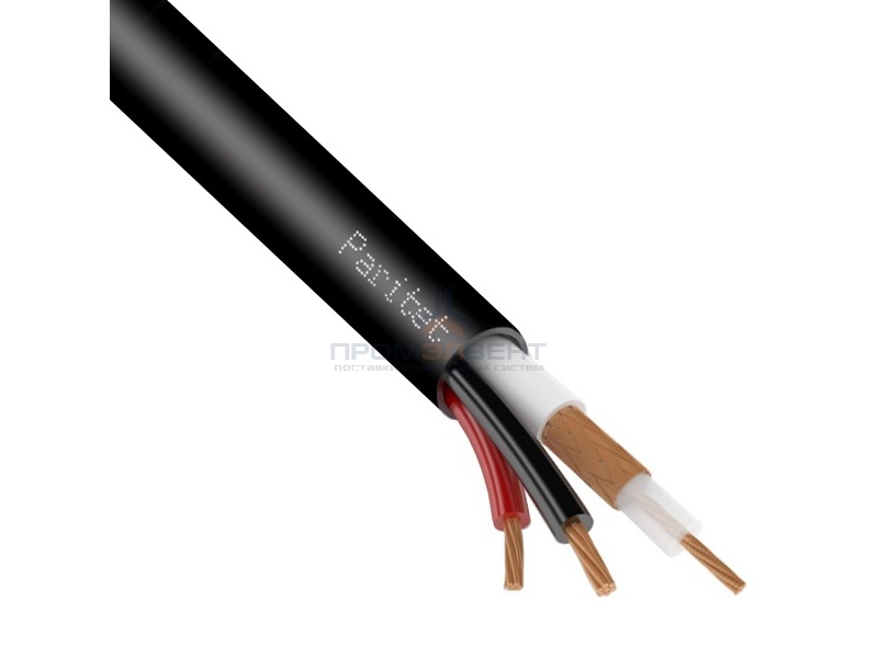 Кабель видеонаблюдения КВК-П-2 2х0,50 внешний [бухта 200м]