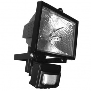 Прожектор галогенный с датчиком движения FL-H 150S 150W R7s IP54 черный